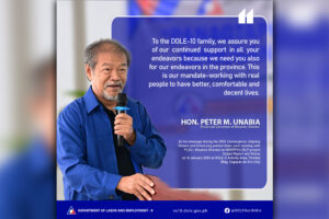 Gov. Peter Unabia of Misamis Oriental. (Supplied photo)