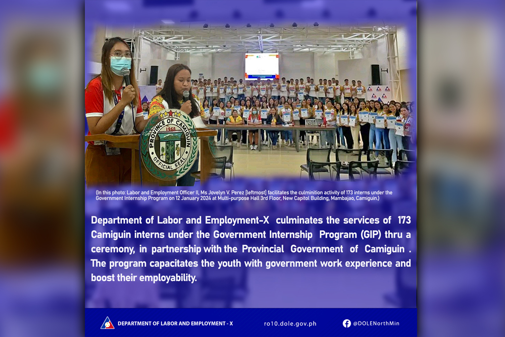 GIP provides poor/indigent young workers an opportunity to demonstrate their talents and skills to pursue a career in the government service. (Supplied photo)