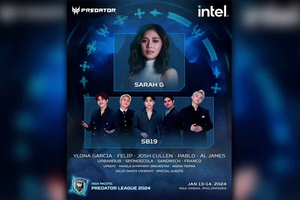 Sarah G, SB19 to perform #AceYourWorld live for the 1st time in APAC Predator League 2024 Grand Finals