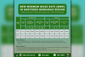 RTWPB-X Wage Order No. RX-22 set to take effect next week, January 11, 2024.