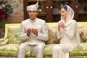 Brunei Prince Abdul Mateen and wife, Anisha Bolkiah (Photo courtesy of Brunei Royal 