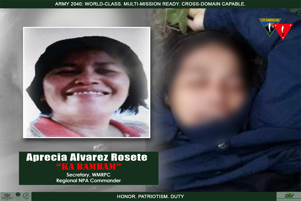 Female NPA leader with multiple cases killed in Zambo clash