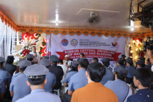 The BJMP-CDO City Jail Male Dormitory, together with National Commission on Muslim Filipino Regional Director Abdulnasser Masorong, Jr., unveiled the marker of the region's first-ever inside jail facility mosque. (Photo: JAKA/PIA-10)