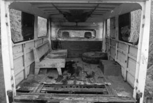 AMBUSHED. The utility vehicle that served as a mute witness to the ambush in Marogong, Lanao del Sur, which left three government militiamen dead and three others injured. The militiamen were part of an augmentation force securing a cassava company in Malabang, Lanao Sur, which also operates a power plant in Marogong town.