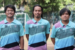 COACHES. Higala FC coaches Jerney Miaco, Jeremy Jablo, and Paul Cabio will lead the the Higala team in the  Div. 1 Group B of National U19 Boys Championship at the  Dynamic Herb-Borromeo Stadium in Talisay City, Cebu. (Photo by Kjay Edurot)