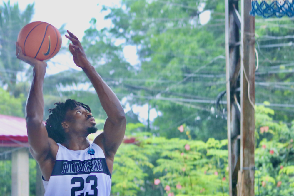 AFRICAN BIGMAN. Midiaga Akpofure Ojarikre will be the main to cover the center for the Soaring Falcons starting June 27, 20024 in the Mayor Kirk Asis Open Invitational Basketball tournament. (Photo by Kjay Edorot)